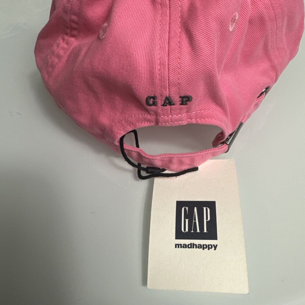 NWT  Gap x MadHappy 6-Panel Pink Mad Hat Adjustable Baseball Cap One Size - Picture 6 of 8